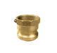 A250B by Jason Industrial | 2-1/2" Cam and Groove | Part A | Male Adapter x Female NPT Thread | Brass