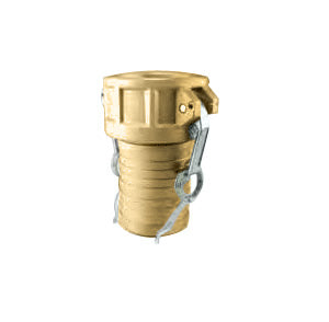 C075B by Jason Industrial | 3/4" Cam and Groove | Part C | Female Coupler x Hose Shank | Brass