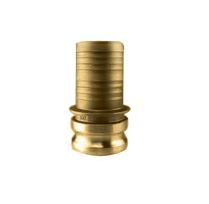 E600B by Jason Industrial | 6" Cam and Groove | Part E | Male Adapter x Hose Shank | Brass