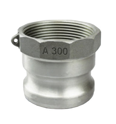 A600SS by Jason Industrial | Part A | Cam & Groove Adapter | 6" Male Adapter x 6" Female NPT | 316 Stainless Steel