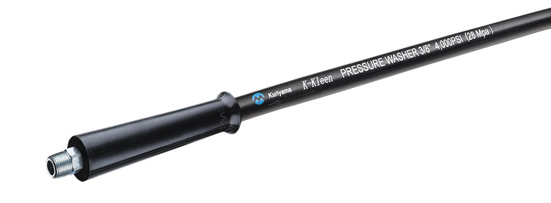 KK4PW08BKMMSX50 Alfagomma by Kuriyama | KK4PW™ Series | K-Kleen™ Pressure Washer Hose Assembly | Rigid Male NPT x Swivel Male NPT Ends | 1/2" ID | 0.76" OD | 4000 PSI | Black | 50ft