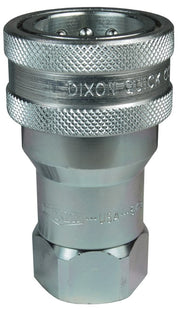 6KOF6 by Dixon Valve | Hydraulic Quick Disconnect Coupling | K-Series | 3/4" Female ORB x 3/4" ISO-A Interchange | Socket | Nitrile Seals | Steel