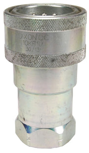 16KBF16 by Dixon Valve | Hydraulic Quick Disconnect Coupling | K-Series | 2" Female BSPP x 2" ISO-A Interchange | Socket | Nitrile Seals | Steel