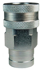 8KOF8 by Dixon Valve | Hydraulic Quick Disconnect Coupling | K-Series | 1" Female ORB x 1" ISO-A Interchange | Socket | Nitrile Seals | Steel