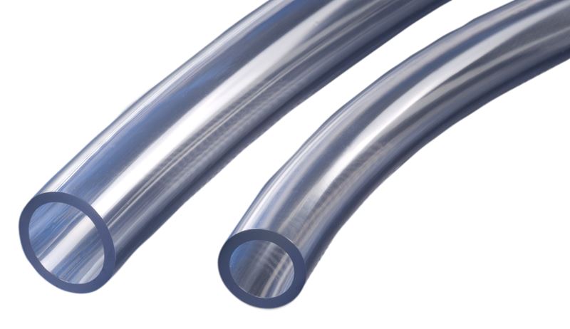 K018-0709X100 Kuri Tec® by Kuriyama | Klearon™ 68 | K018 Series | Medical & Food Grade Clear PVC Tubing | 7/16" ID | 9/16" OD | 1/16" Wall Thickness | 100ft Length
