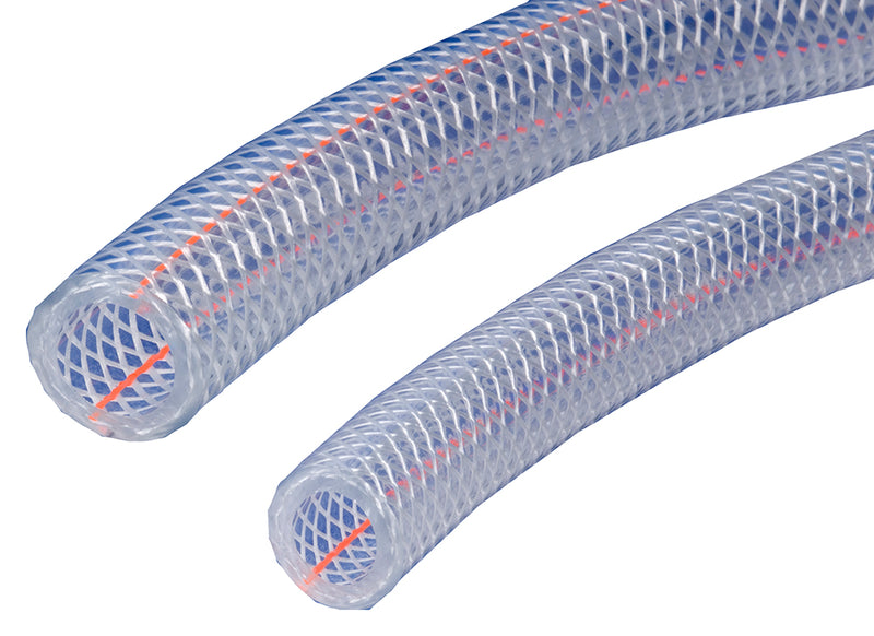 K3150-03X100 Kuri-Tec by Kuriyama | CLEARBRAID® | K3150 Series | Standard Wall PVC Food & Beverage Hose | 3/16" ID | .375" OD | 100ft Length