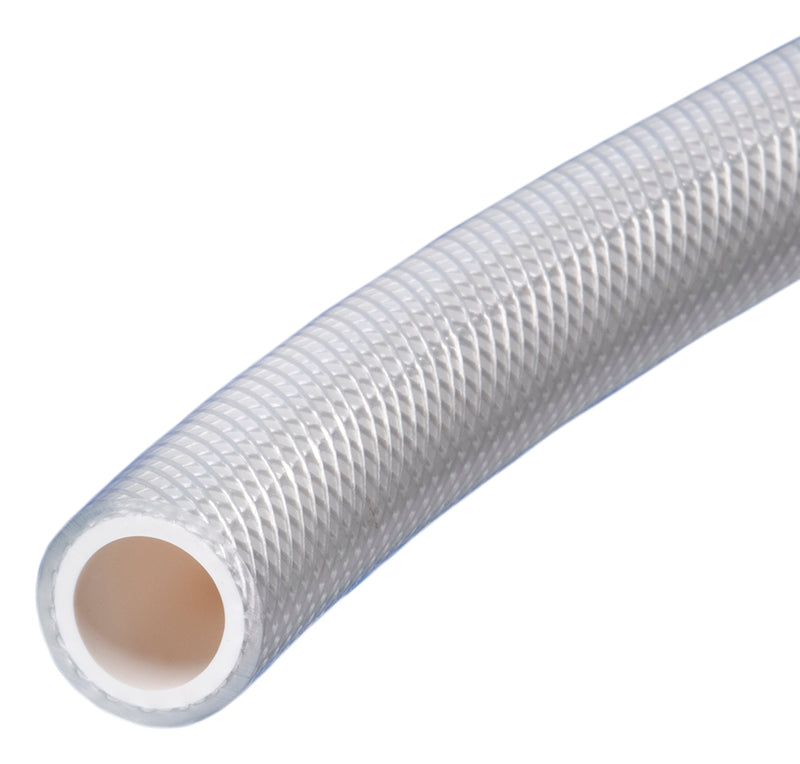 K3285-08X500 Kuri-Tec by Kuriyama | K3285 Series | NSF-61 Certified Reinforced PVC Flexible Connection Hose | .505" ID | .740" OD | Clear with White Tube | 500ft Length