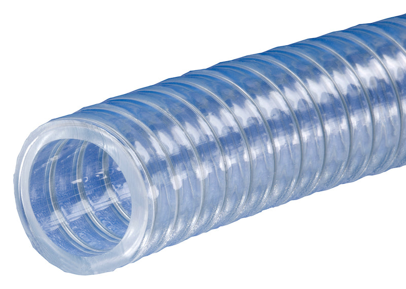 K7160-10X100 Kuri-Tec by Kuriyama | POLYSPRING® | K7160 Series | Standard Wall PVC Food & Beverage Vacuum/Transfer Hose | 5/8" ID | .891" OD | 100ft Length