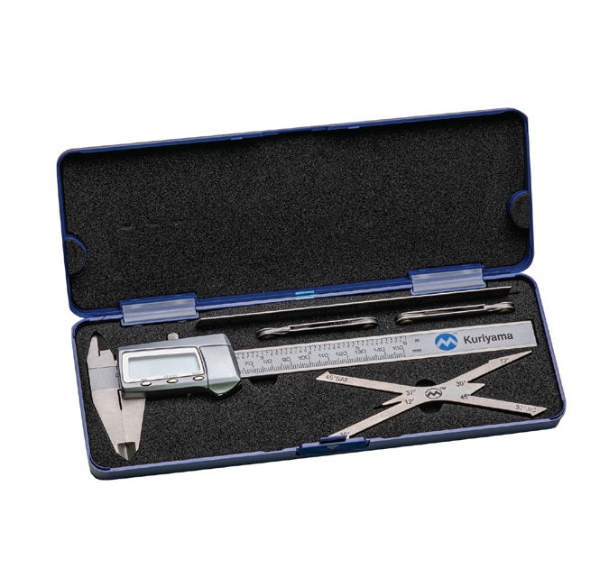 KC-IDKIT KuriCrimp™ by Kuriyama | Thread ID Kit | Includes: Caliper, Ruler, Angle Gauge, Thread Gauges & Case