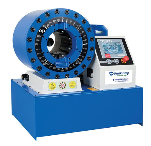 KC3-H144-230/3 KuriCrimp™ by Kuriyama | KC3-H144 Series | Standard Volume Crimper | 7.5 HP (230 V) 3 PH Motor | 440 Ton Crimping Force | Includes: Electric Foot Pedal, Crimp Calculator, Die Segment Change Tool