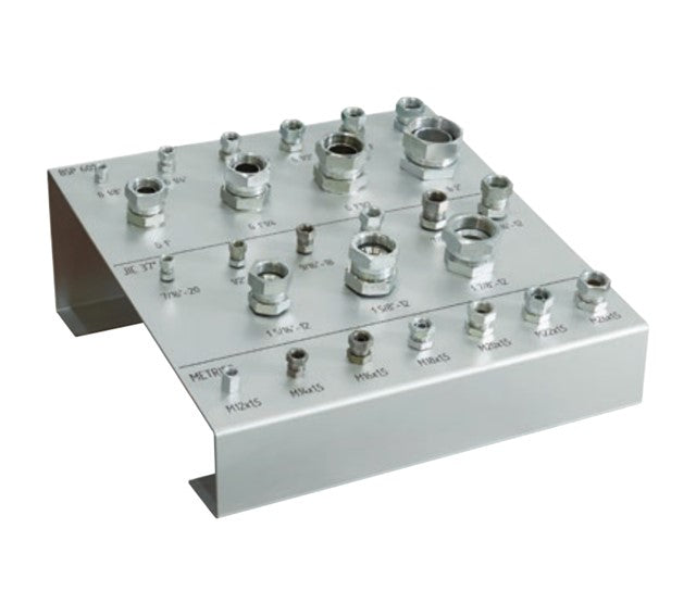 KCIDP-BSPJICMET KuriCrimp™ by Kuriyama | Thread Gauge Set | Includes: BSP, JIC, & Metric Gauges