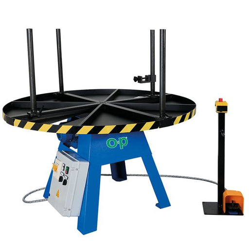 KCOIL1H-230/3 by Kuriyama | Electric Horizontal Hose Coiler | 39.3" or 59" Hose Holder Diameter | 59" L x 59" W x 54.4" H | 530 lbs Max Load