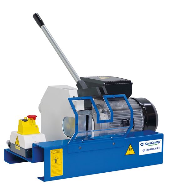 KCS-TF2/E-230/3 KuriCrimp™ by Kuriyama | KCS-TF2/E Series | Hose Saw | 4 HP (230 V) 3 PH Motor | For Hydraulic Hoses Up To 2" Four Spirals & 1-1/2" Six Spirals