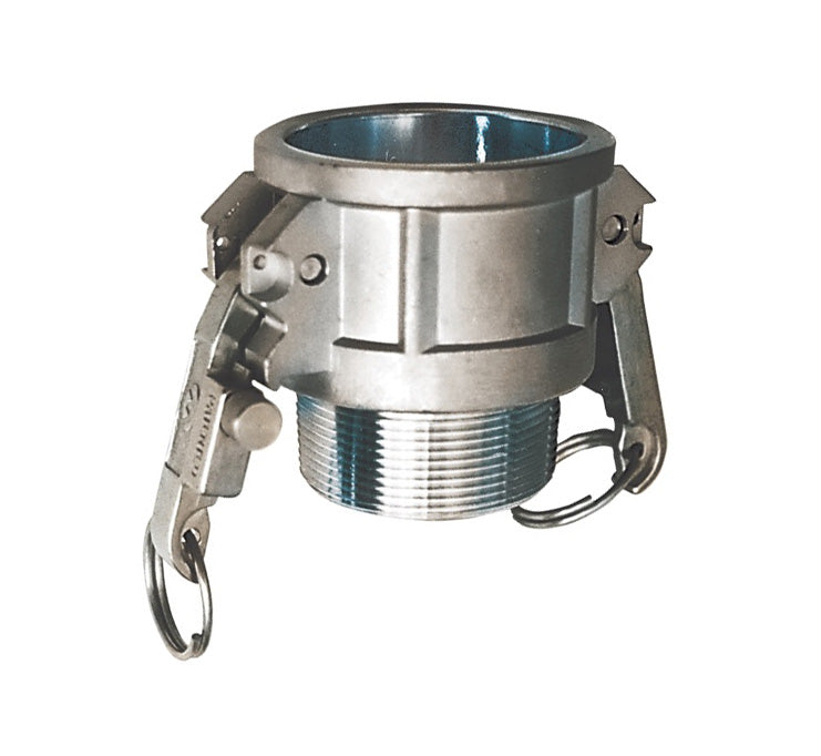 KLOC-SS-B300 by Kuriyama | KLOC-SS-B Series | Part B | K-Loc™ Auto Lock Quick Acting Cam & Groove Adapter | 3" Coupler x 3" Male NPT | 316 Stainless Steel