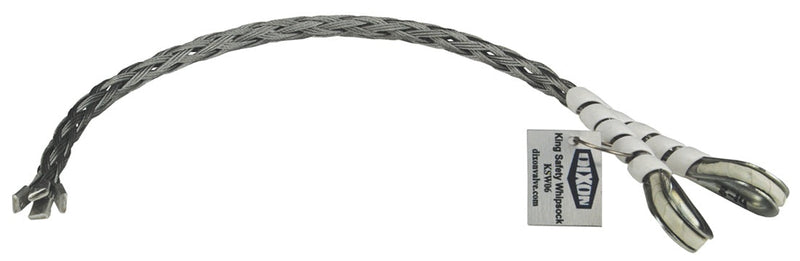 KSW06 by Dixon Valve | King Safety Whipsock | 3/8" Size | .315" - .5512" OD Range | 15.75" Length | Galvanized Carbon Steel