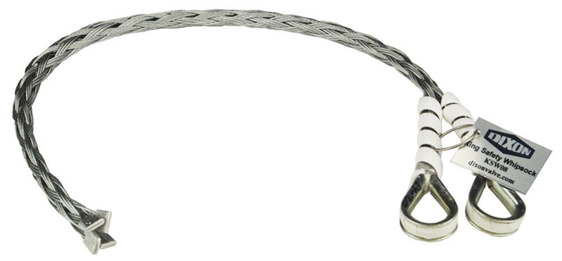 KSW08 by Dixon Valve | King Safety Whipsock | 1/2" Size | .5512" - .7874" OD Range | 21.65" Length | Galvanized Carbon Steel
