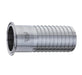 BHAS-SS200 by Kuriyama | BHAS-SS Series | Sanitary Brewery Hose Fitting | 2" Tri Clamp End x 2" Hose Shank | Long | Straight | 316 Stainless Steel