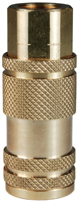 2LF2-B by Dixon Valve | Pneumatic Quick Disconnect Coupling | L-Series | 1/4" Female NPT x 1/4" Lincoln Interchange | Socket | Nitrile Seal | Brass