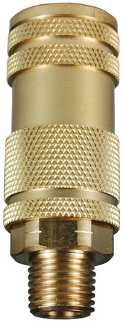 2LM2-B by Dixon Valve | Pneumatic Quick Disconnect Coupling | L-Series | 1/4" Male NPT x 1/4" Lincoln Interchange | Socket | Nitrile Seal | Brass