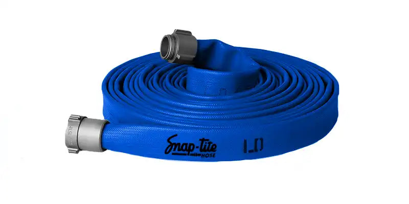LD25X50B25N by Snap-Tite | LD Series | Nitrile Fire Hose Assembly with Nylon Reinforcement | 2-1/2" Hose I.D. | 2-1/2" Male NH x 2-1/2" Female NH Couplings | 300 PSI | Blue | 50ft Length