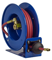 LG-LP-115 by Coxreels | LG Series | 300 PSI Spring Driven Hose Reel | 1/4" Hose ID, 1/4" FNPT Inlet x 1/4" MNPT Hose End | Steel | 15ft PVC Hose Included