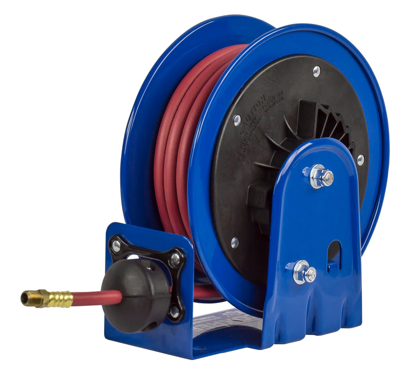 LG-LP-310 by Coxreels | LG Series | 300 PSI Spring Driven Hose Reel | 3/8" Hose ID, 3/8" FNPT Inlet x 3/8" MNPT Hose End | Steel | 10ft PVC Hose Included