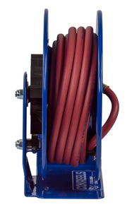 LG-LP-115 by Coxreels | LG Series | 300 PSI Spring Driven Hose Reel | 1/4" Hose ID, 1/4" FNPT Inlet x 1/4" MNPT Hose End | Steel | 15ft PVC Hose Included