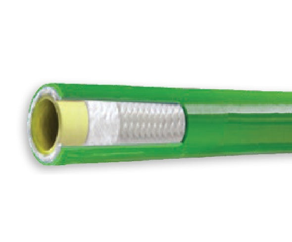 LLGR-MM02X150 Piranha® by Kuriyama | LLGR Series | Jetting Line Hose Assembly | 4000 PSI | 1/8" ID | 0.32" OD | 1/8" Male NPTF x 1/8" Male NPTF | Green | 150ft Length