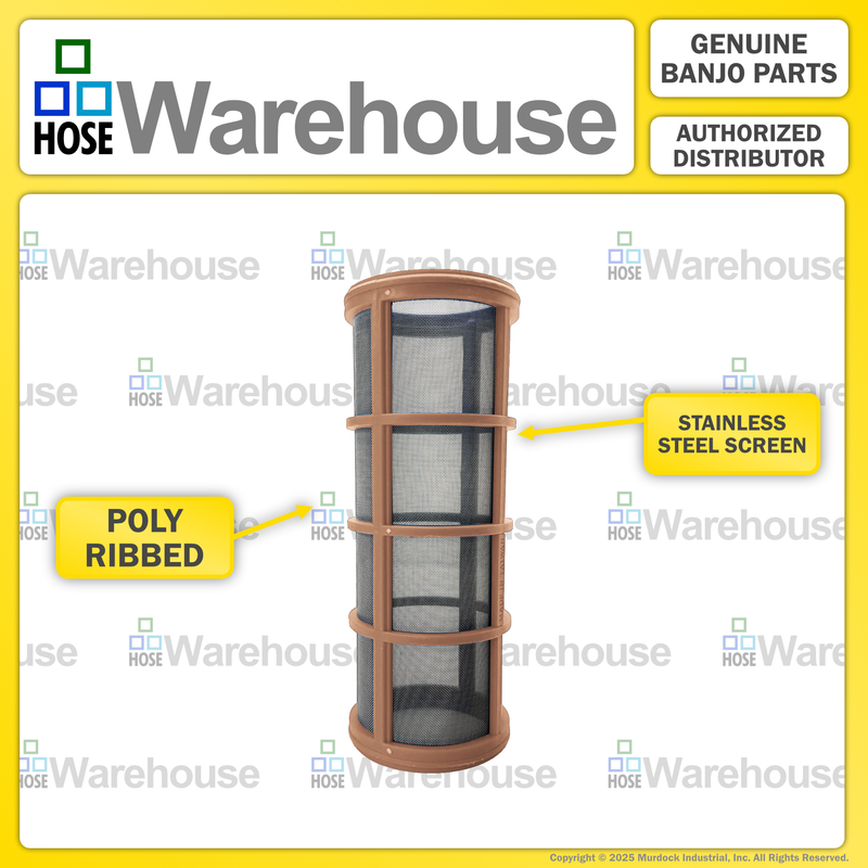 LS140 by Banjo | Replacement Part for Manifold Flange Connections | 1"-1-1/4" Y Strainer | 40 Mesh Screen