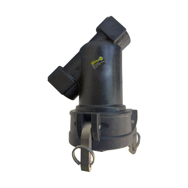 LSQ200-50 by Banjo | LSQ Line Strainer | 2" x 2" Female NPT with 50 Mesh Screen | EPDM lathe cut gasket | 100 PSI | Polypropylene
