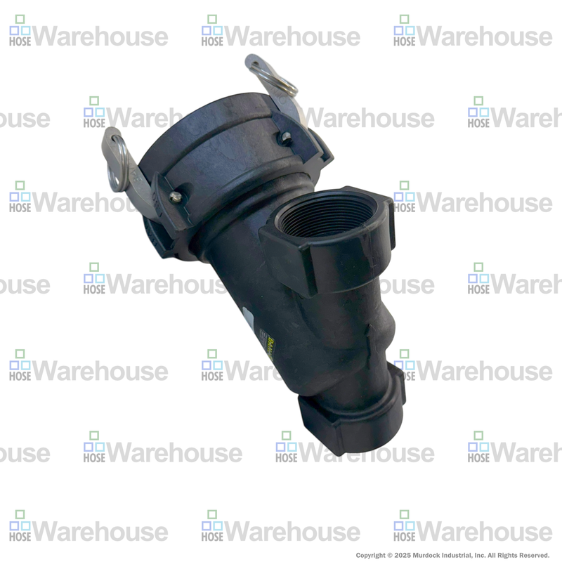 LSQ200-50 by Banjo | LSQ Line Strainer | 2" x 2" Female NPT with 50 Mesh Screen | EPDM lathe cut gasket | 100 PSI | Polypropylene