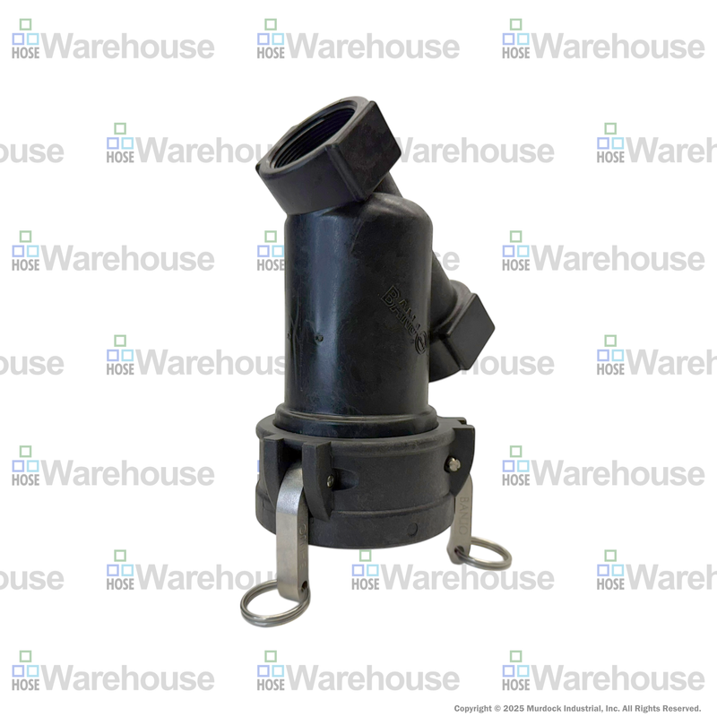 LSQ200-50 by Banjo | LSQ Line Strainer | 2" x 2" Female NPT with 50 Mesh Screen | EPDM lathe cut gasket | 100 PSI | Polypropylene