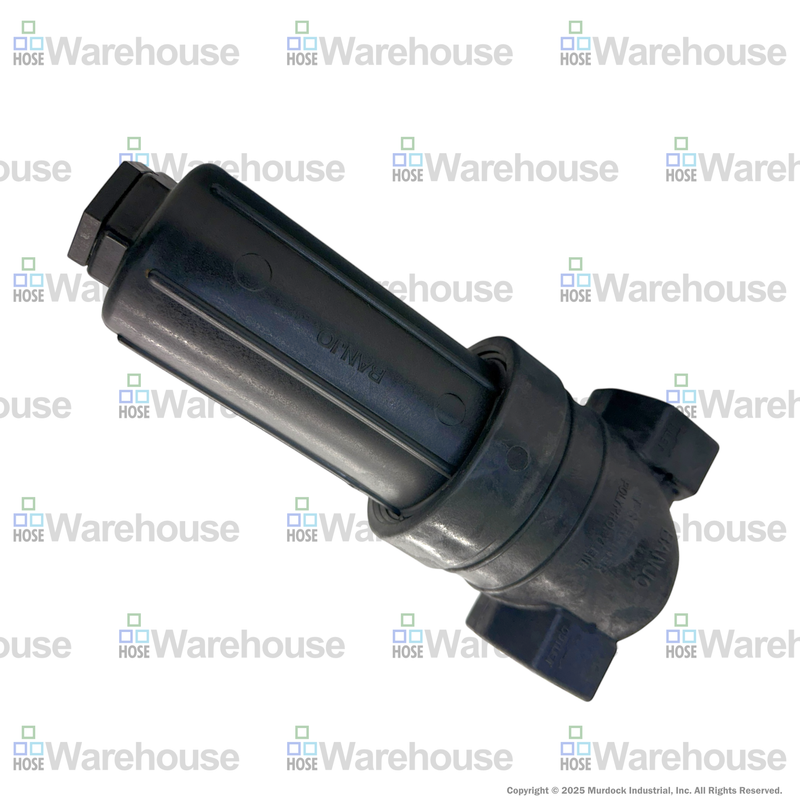 LST100-80 by Banjo | T Line Strainer | 1" x 1" Female NPT with 80 Mesh Stainless Steel Screen | 300 PSI | Polypropylene