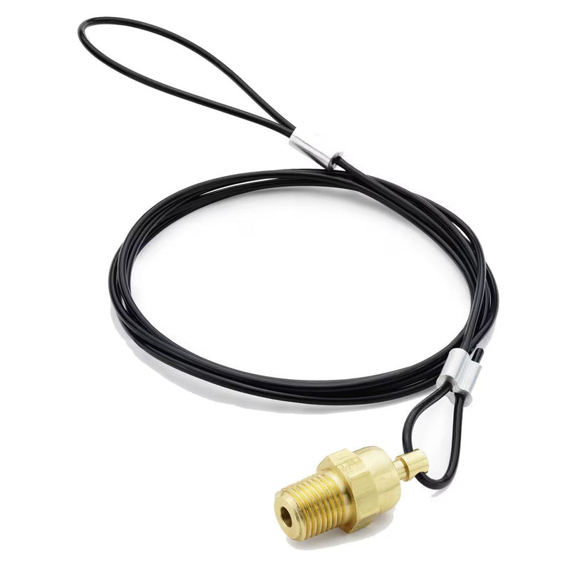 LV91-4-036 by Parker | Truck Valves & Lanyard Valve | 1/4" Male Pipe Thread | 36" Cable Length | Brass