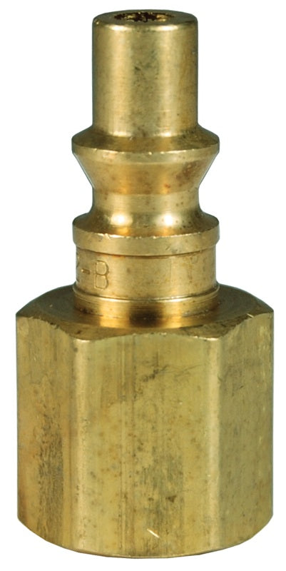 M2F2-B by Dixon Valve | Pneumatic Quick Disconnect Coupling | M-Series | 1/4" Female NPTF x 1/4" ARO Interchange | Plug | Brass