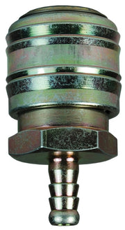 3MS3-PL by Dixon Valve | Pneumatic Quick Disconnect Coupling | M-Series | Hose Barb | 3/8" Hose ID x 3/8" Automatic ARO Interchange | Socket | Nitrile Seal | Steel/Brass