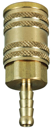 2MS3-B by Dixon Valve | Pneumatic Quick Disconnect Coupling | M-Series | Hose Barb | 3/8" Hose ID x 1/4" Manual ARO Interchange | Socket | Nitrile Seal | Brass