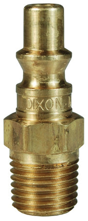 M2M2-B by Dixon Valve | Pneumatic Quick Disconnect Coupling | M-Series | 1/4" Male NPT x 1/4" ARO Interchange | Plug | Brass