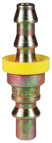 M2B2 by Dixon Valve | Pneumatic Quick Disconnect Coupling | M-Series | Push-Loc Hose Barb | 1/4" Hose ID x 1/4" ARO Interchange | Plug | Steel