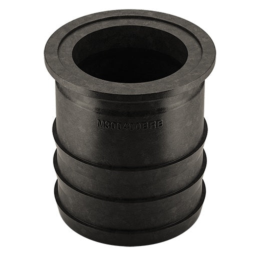 M300400BRB by Banjo | Manifold Flange Connection | 3" Flange x 4" Hose Barb | Straight | 150 PSI | Polypropylene