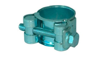 M6-26 by Midland | Buchanan M6 Maxi Clamp Light | 26-28mm Size | 0.71" Width | Hose OD Range: 1.02" to 1.13" | Silver Zinc Plated Steel Band & Bolt