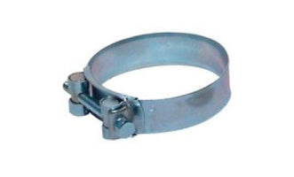 M8-80 by Midland | Buchanan M8 Maxi Clamp Standard | 80-85mm Size | 0.94" Width | Hose OD Range: 3.15" to 3.38" | Silver Zinc Plated Steel Band
