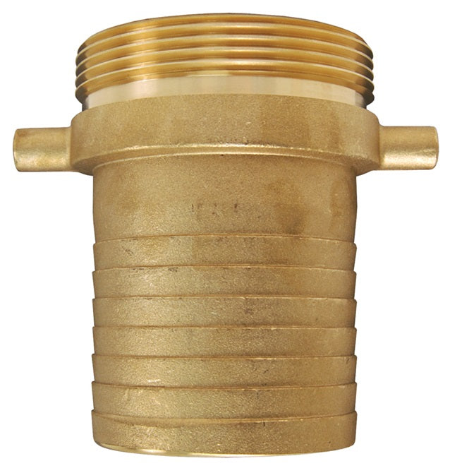 MB300 by Dixon Valve | King Short Shank Suction Hose Coupling | Male FItting | 3" Male NPSM x 3" Hose ID | Brass