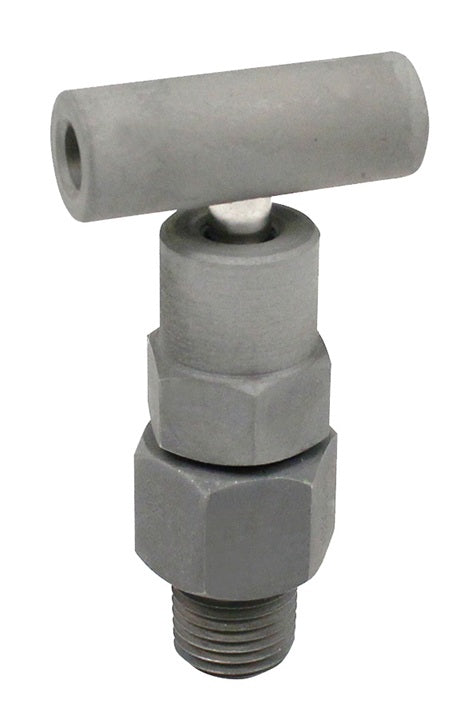 MC804 by Dixon Valve | Bleed Needle Valve | T Design Handle | Hard Seat | 1/2" Male NPT | Zinc Nickel Plated Steel