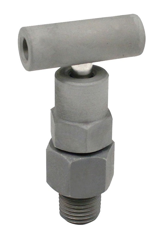 MC852 by Dixon Valve | Bleed Needle Valve | T Design Handle | Soft Tip | 1/4" Male NPT | Zinc Nickel Plated Steel