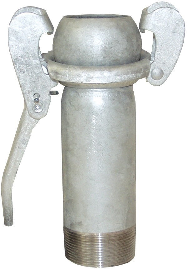 MCM3112XL by Dixon Valve | Type B (Bauer Style) Quick Connect Fitting | Extra Long | 2" Size | Male with Male NPT | Galvanized Steel