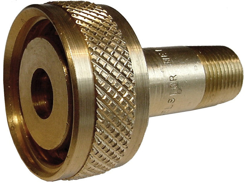 ME112 by Dixon Valve | LP Gas Filler Coupling | 1-3/4" Female Acme x 1" Male NPT | Brass Nut / Brass Nipple
