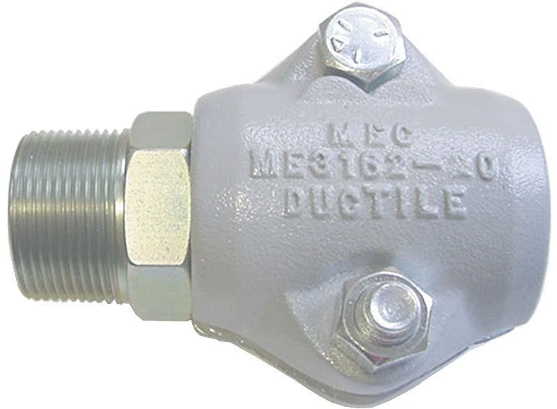 ME3162-20 by Dixon Valve | LP Gas Clamp Style Hose Coupling | 1-1/4" Hose Barb x 1-1/4" Male NPT | Steel Nipple | with 2-Piece Ductile Iron Clamp