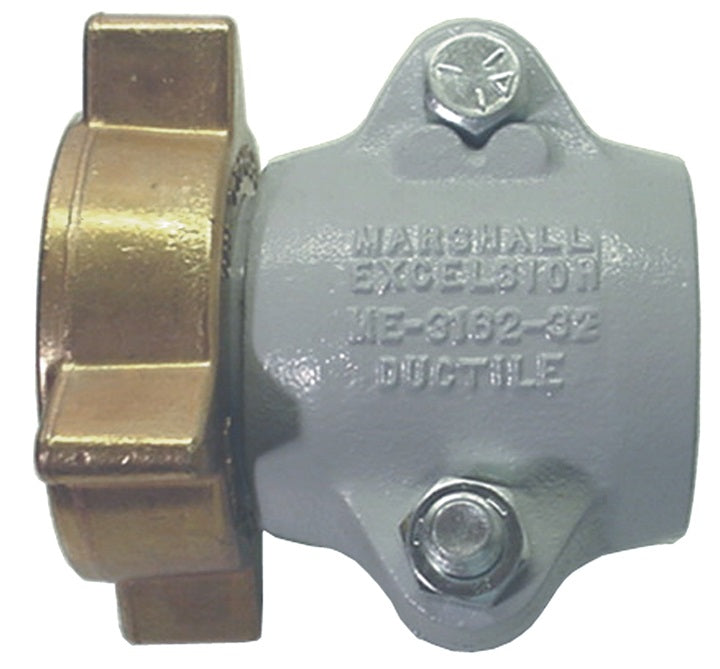 ME3162-32S by Dixon Valve | LP Gas Clamp Style Hose Coupling | 2" Hose Barb x 3-1/4" Female Acme | Steel Nipple / Steel Nut | with 2-piece Ductile Iron Clamp