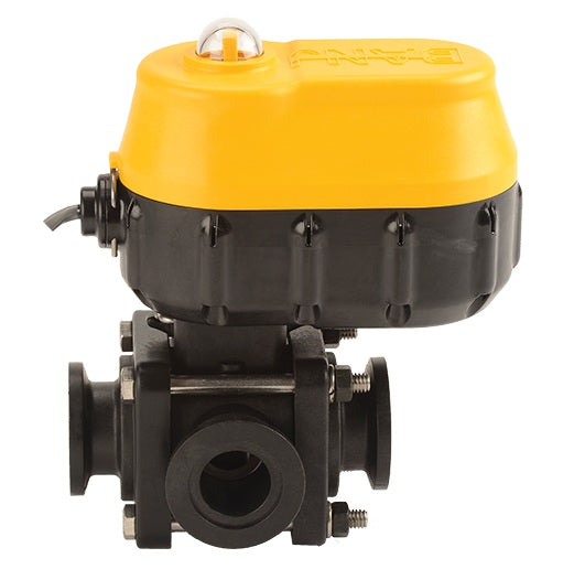 MEVXR100SL by Banjo | Manifold Flange Connection | MEVX Side Load Regulating Electric Valve | Full Port | 1" Pipe Size | 1" Opening Thru Ball  | FKM Seals | Polypropylene